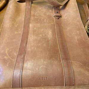 Able Leather large bucket bag tote